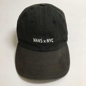 VANS Black Hat Vans x NYC Cap New York City Adjusts Skateboarder Cotton Canvas